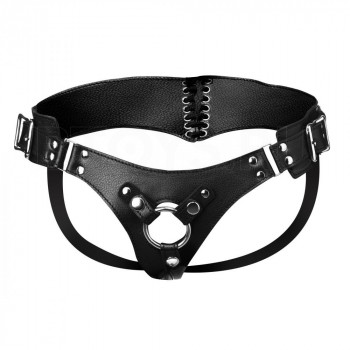 Трусики для страпона из натуральной кожи Strict Leather